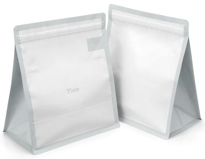 Fluto Aufbewahrungsbeutel für Lebensmittel mit Doppelzipper 5 kg Reis und 2 Laibe Reisbrot Brot 3 Stück (Für Brot) Tasche, Topf, Tasche, Tasche, Weiß, Groß,