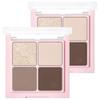 16BRAND 16 Mini Mini Palette Taschengrosse Augen- und Gesichts-Glitter-Duo 1,4g #01 Gold Diamond (2er-Pack)