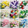 100 Pcs Candy Colors DIY Pom Pom Ball 10mm DIY Plush Ball Pompoms Pompom Fur Balls Clothing