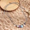 Ornaments Shell Starfish Necklace Adjustable Shell Starfish Beach Chain  Women