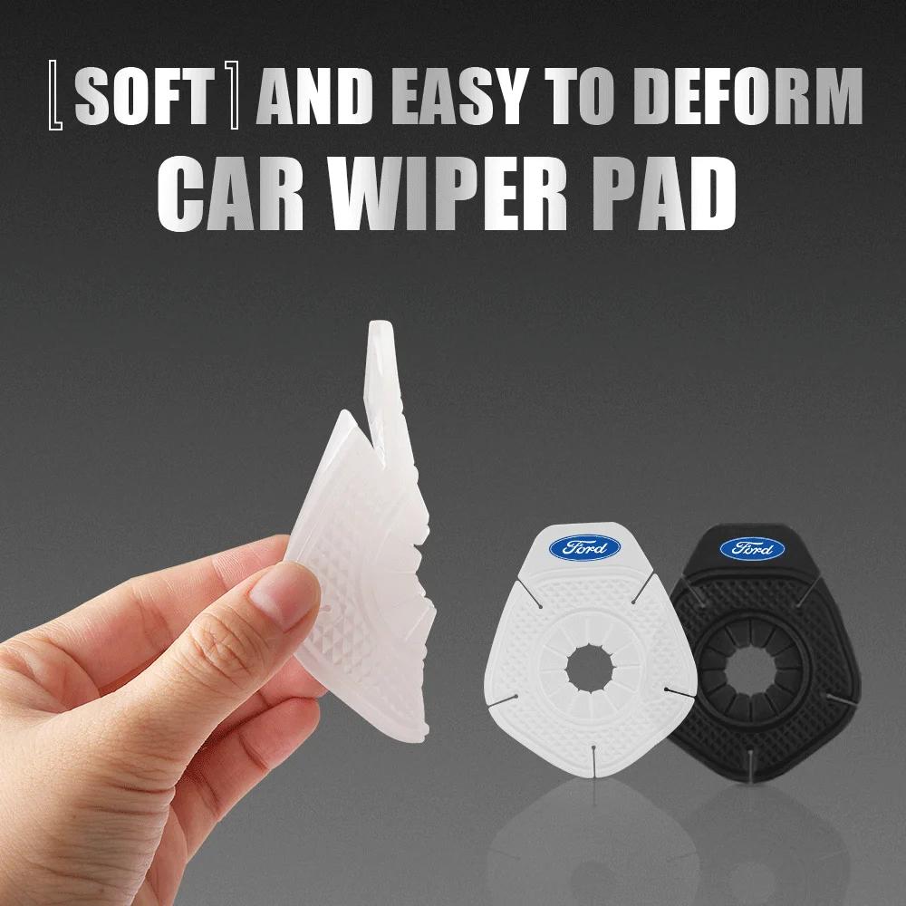 Car Sticker 1/2Pcs Car Windshield Wiper Arm Hole Prevent Debris Protection Cover For Ford Mondeo Fiesta Mk6 F150 Ranger Mustang
