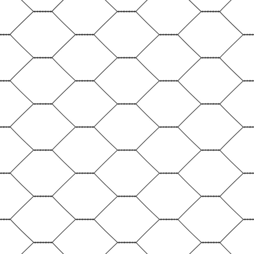 Hexagonal Fence Gray 1.6 X 10 M Steel