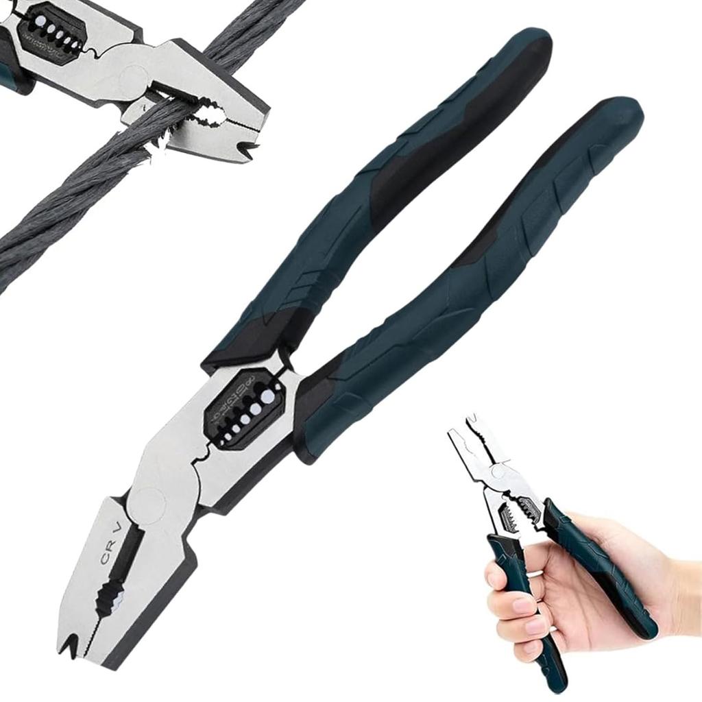 Multifunctional Heavy Duty Cutting Pliers Nail Removal Tool Cable Stripper for Electricians DIY Projects and Cable Repair