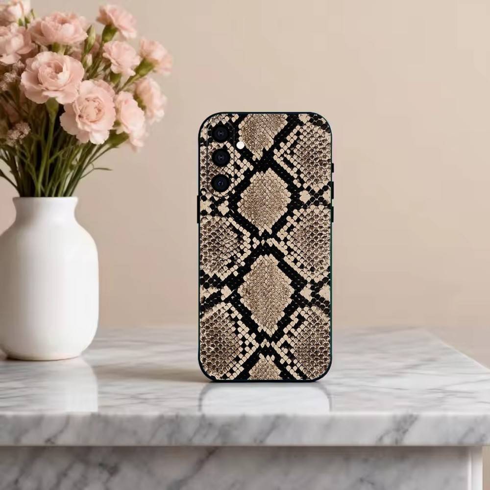 

S-Snake S-Skin Phone Case For Samsung Galaxy A73,A72,A71,A70,A53,A52,A51,Others Soft Black Cover Samsung a22 5g
