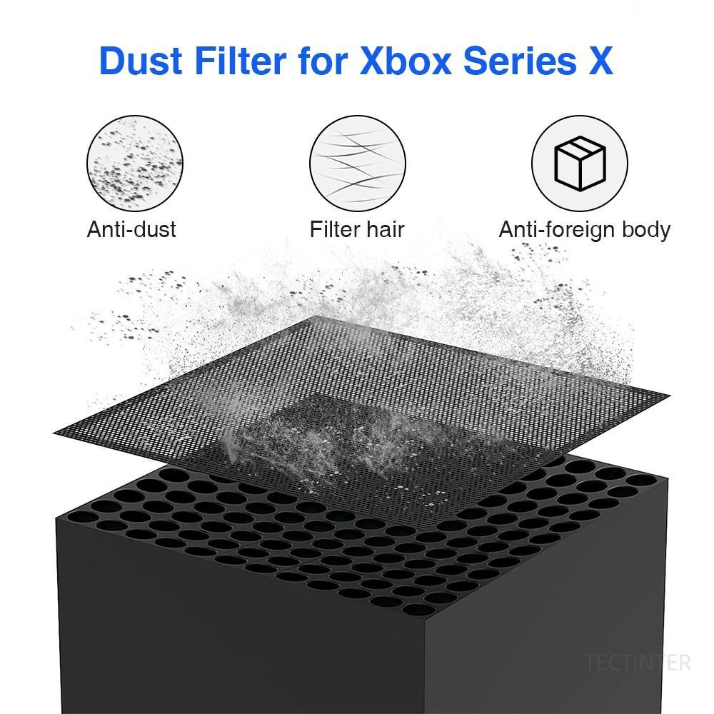 Dust Filter Cover Compatible with Xbox Series X Gaming Console Cooling Fan Filter Dustproof Cover Acssories for Xbox Series X