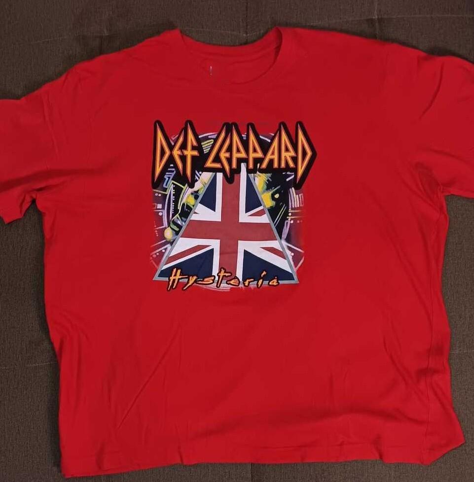 

New DEF LEPPARD HYSTERI Red Unisex All size Shirt A497 M