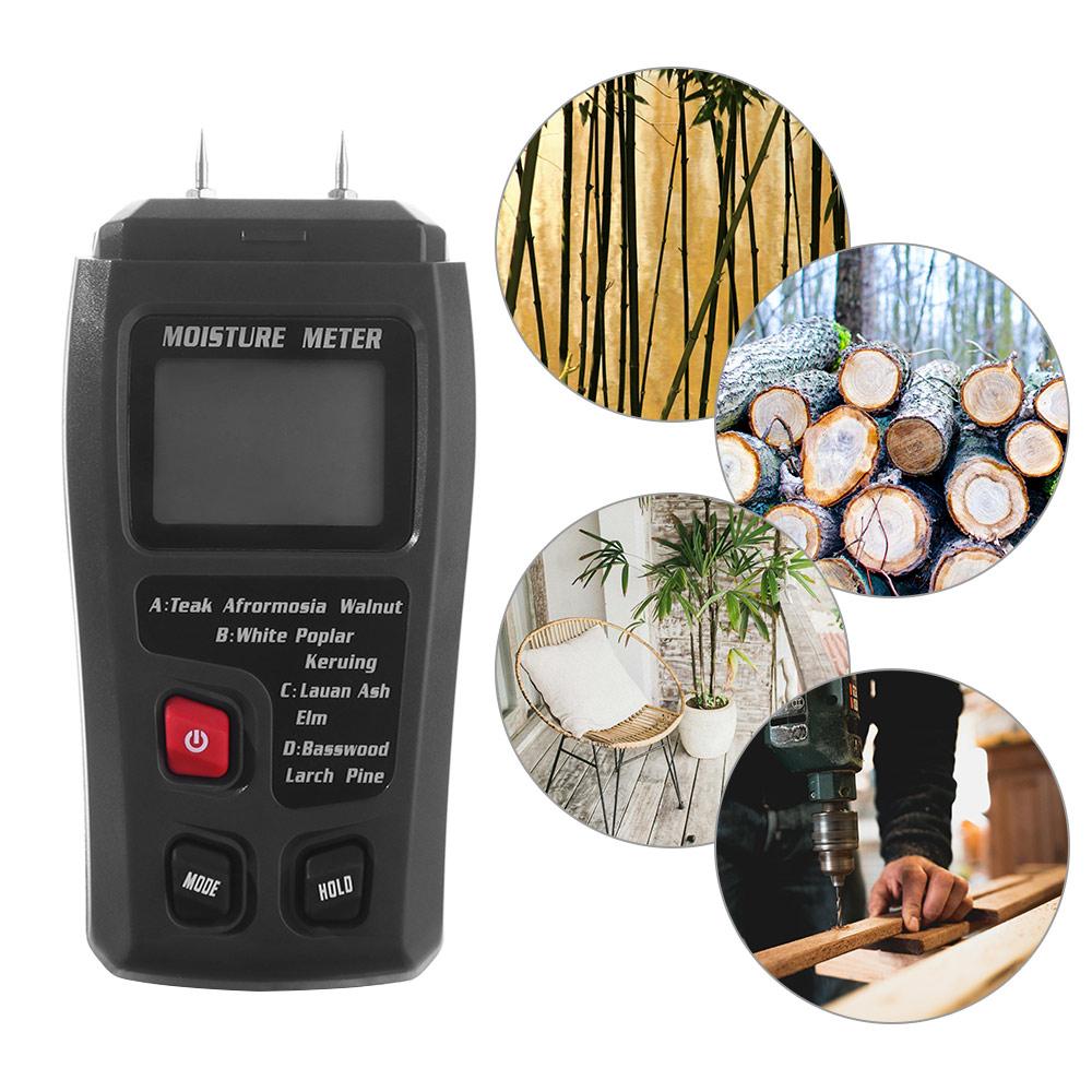 4 Measurement Modes Wall Moisture Detector 0-99.9% Wood Humidity Tester  Flooring