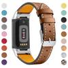 Replacement Genuine Leather Watch Strap For Fitbit Charge 3/4, Unisex
