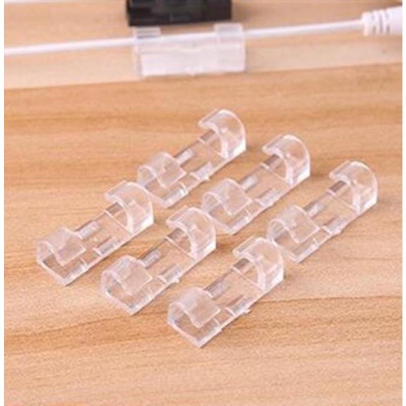 

20 шт./пакет Намотувач шнура Органайзер для домашнього офісу Затискач для кріплення дроту Тримач для зберігання Затискачі Настільний набір витратних матеріалів чистий