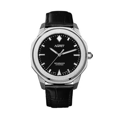 Renaissance Steel And Black Automatic NY41-AD1M-3B6A 200M Unisex Watch