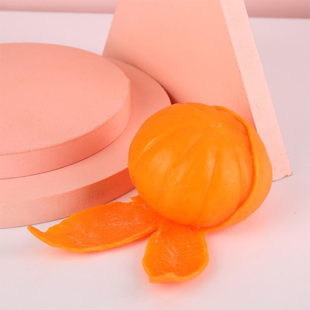 Squishy Kawaii Tangerine Work Study Fidget Toys Squishies Slow Rising Stress Relief Squeeze Toys for Kids Adults Squeeze Gift