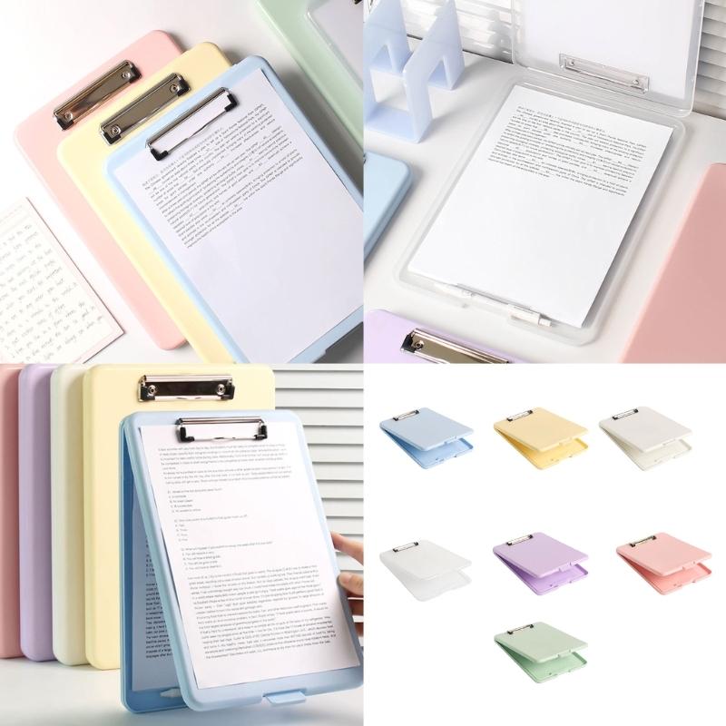 Multifunctional File Folder with Clipboard Water Resist File Organiser Box Office Writing Pad for Student Teacher School