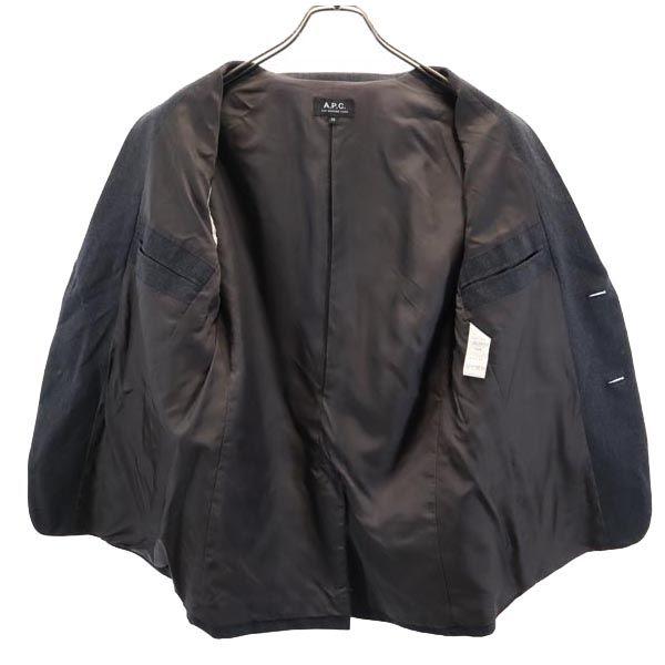 A.P.C. wool blend tailored jacket XS Navy Men's Used