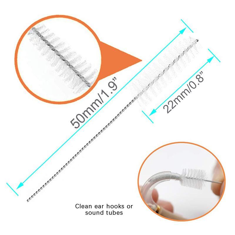 9Pcs Hearing Aid Cleaning Tools Hearing Aids Cleaning Kit Brush Vent Cleaner Cleaning Wire With Magnet And Wax Loop Cleaning