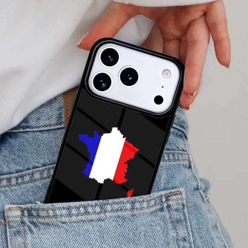 France Flag Phone Case for iPhone 16e 15 14 13 12 17 Pro Max Plus Air 17pro Cover Coque