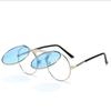 New Steampunk Sunglasses Round Metal Women Style Retro Flip Double Lens Sun Glasses Men Circle Trend Fashion Eyeglasses