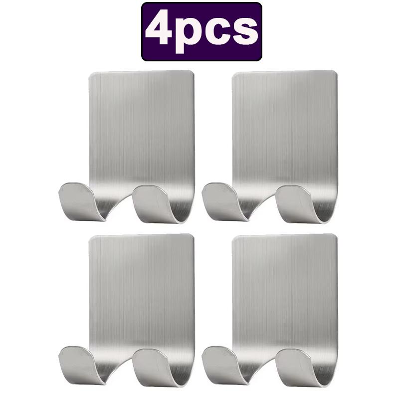 

4pcs 304 Stainless Steel Razor Holder Wall Mounted Men s Shaving Shaver Razor Stand Rack Bathroom Organizer Shelf Accessories