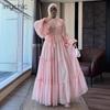 Real Shot Straight Out, Long-sleeved Lace Cake Skirt Double-layer Dress