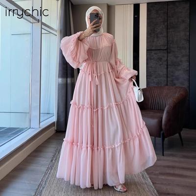 Real Shot Straight Out, Long-sleeved Lace Cake Skirt Double-layer Dress