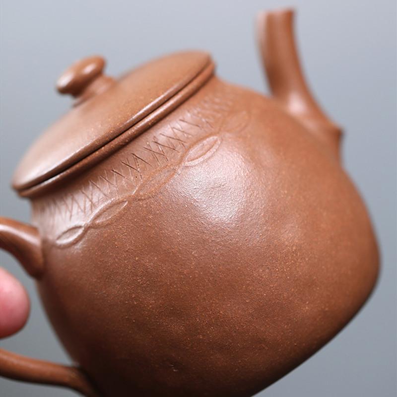 170ml Chinese Yixing Purple Clay Teapot Famous Handmade Raw Ore Zisha Tea Pot Household Tea Infuser Beauty Kettle Tea Set