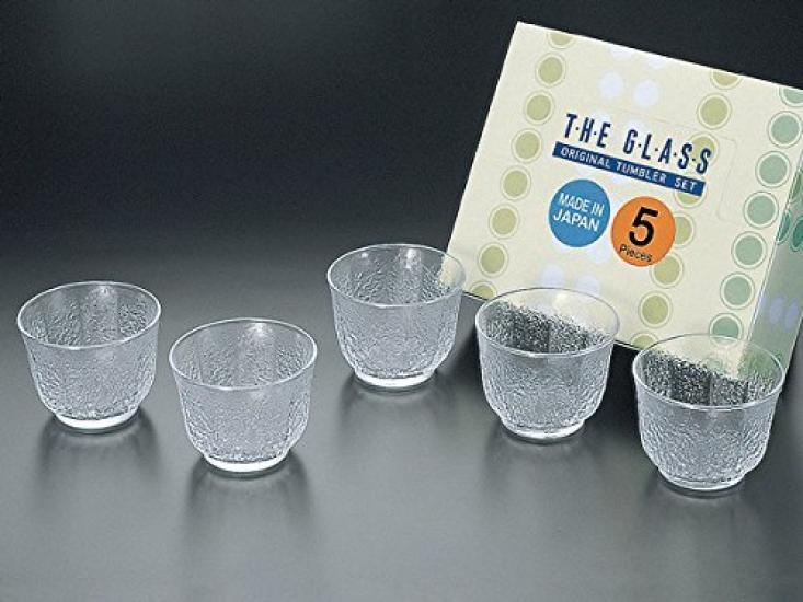 Toyo Sasaki Glass Glass 19 x 23 x 9 Set of 5 Tumbler, Clear, cm, MZ05034-5NR,