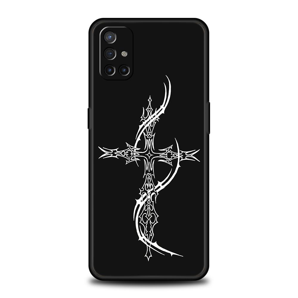 Phone Case For OnePlus 13 12 11 10 9 Pro 9T 13R 12R 10R 9R 9RT 10T 8T 8 Nord 2T CE 2 3 5G N200 N30 Cover Cyber Sigil Cross Line