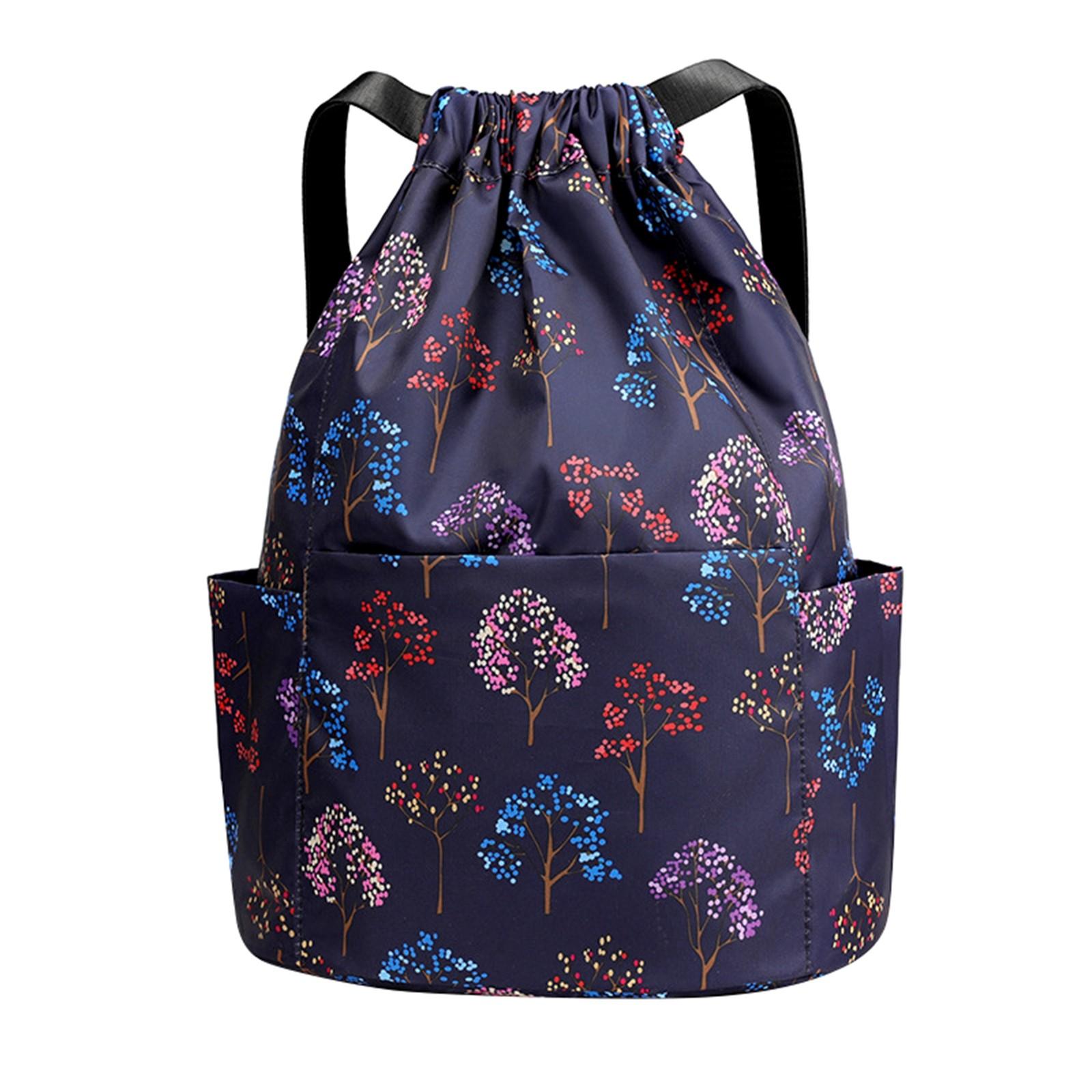 

Складной дорожный спортивный рюкзак большой вместимости со шнурком, легкая спортивная сумка для женщин One Size