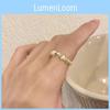 Unique Irregular Silver Pearl Ring For Women Adjustable Fashionable Geometry Design