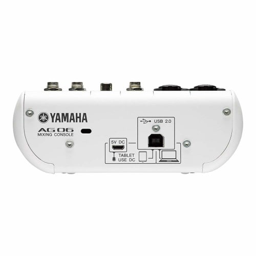 Refurbished Yamaha AG06 6-Channel Webcasting Mixer/Audio Interface with Convenient Features for Internet Streaming and Compatible with Cubasis LE Musi