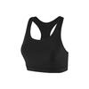Everyday Performance Series Solid Knitted Shockproof Sports Bra Women Underwear Carbon-Black P223W094-0018