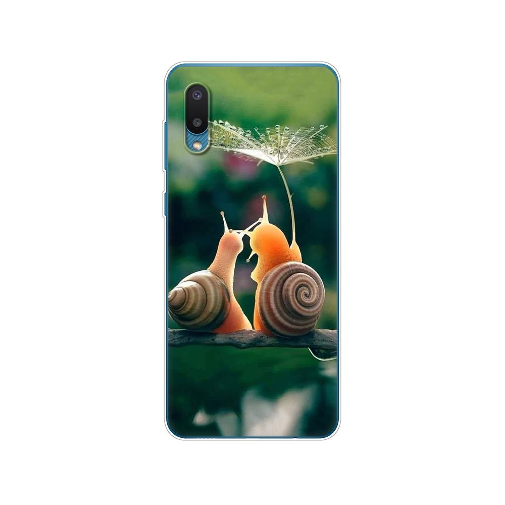 For Samsung A02 M02 Cover Soft Silicon Tpu Phone Back Case For Samsung Galaxy A02 Galaxy M02 SM-A022G A022 Bumper 6.5inch Flower