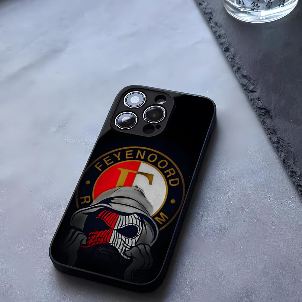F-FeyenoordS Football Club Phone Case Tempered Glass For IPhone 17 13 14 16 12 15 11 Pro Max Plus Mini X XR SE2020 Coque