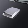 Qiilu Universal Car Air Intake Scoop Bonnet Vent Sticker Cover Hood Silver