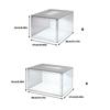 Clear View LED Illuminated Shoe Storage Dustproof Design For Displaying Shoe Collections Domestic Setting