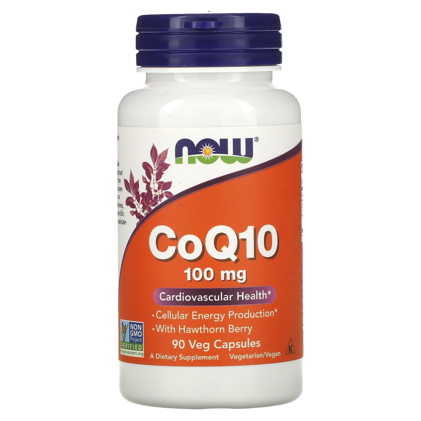 

NOW Foods, CoQ10, with Hawthorn Fruit, 100 mg, 90 Veggie Capsules