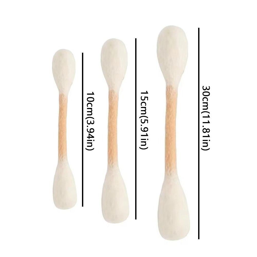 3PCS Bite Resistant Giant Qtip Cat Toy Anti-Boredom Cat Grinding Biting Stick Dental Care