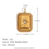 MamacitaSlay diy Vintage Rose Butterfly Polar Star Moon stainless steel charms 18K Gold Plated  charms for jewelry making