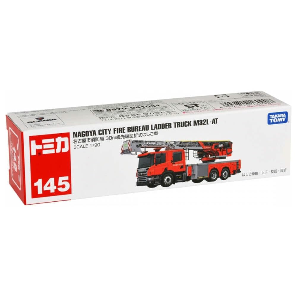 Takara Tomy Tomica Long Type No.145 Nagoya Fire Department 30m Ladder Truck Toy Car for Ages 3 and Up
