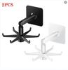 Self Adhesive Kitchen Utensil Hook Rack 360 Degree Rotating Folding Wall Hanger for Spatulas Spoons Ladles and Cooking Tools