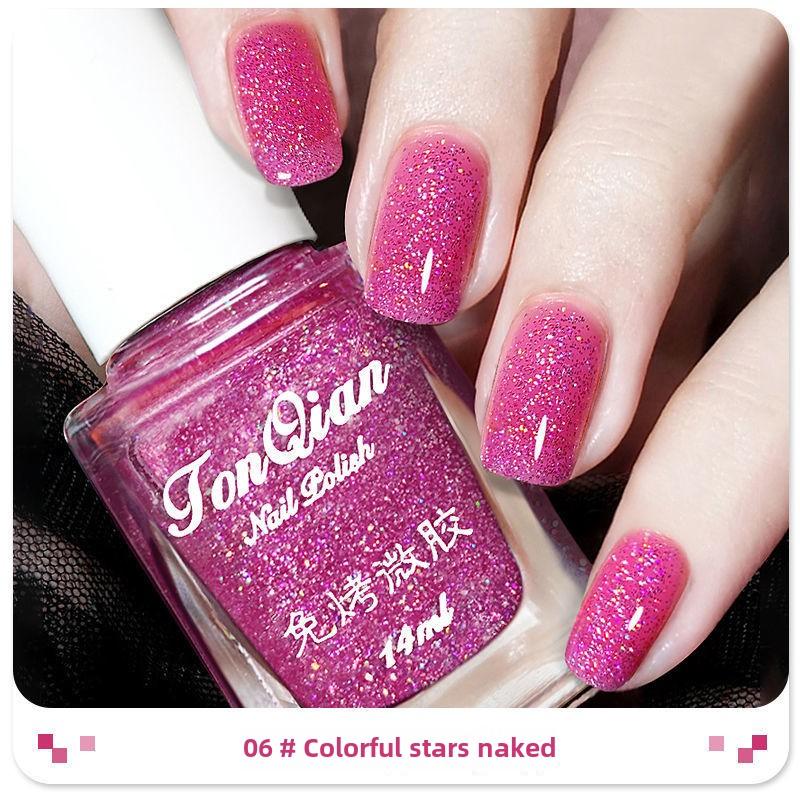 

Летний интернет-знаменитость, новый хит продаж, лак для ногтей для женщин, стойкий, не требующий запекания, не отслаивающийся, классический, отбеливающий, вишнево-красный 14ml