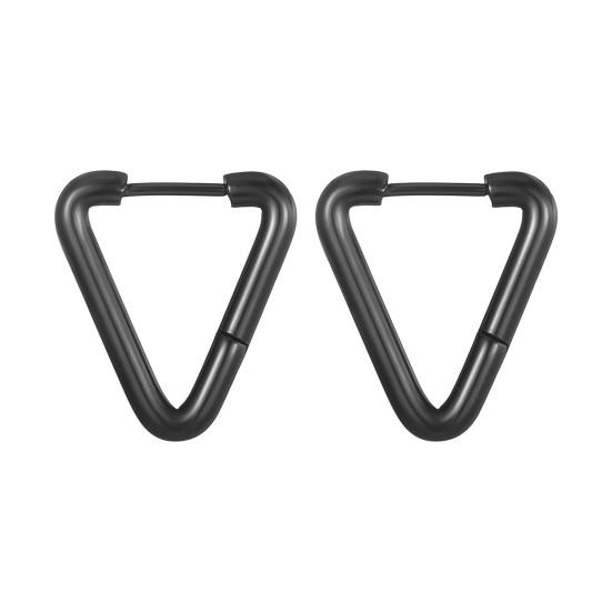 1 Pair Earrings Geometric Titanium Steel Multi-Shapes Polished Small Five Pointed Star Ladies