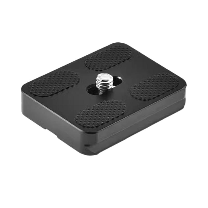 Aluminum Alloy Quick Release Plate for Arca Standard 50mm Tripods Ballhead Featuring AntiSlip Rubber Pad 1/4 Screw