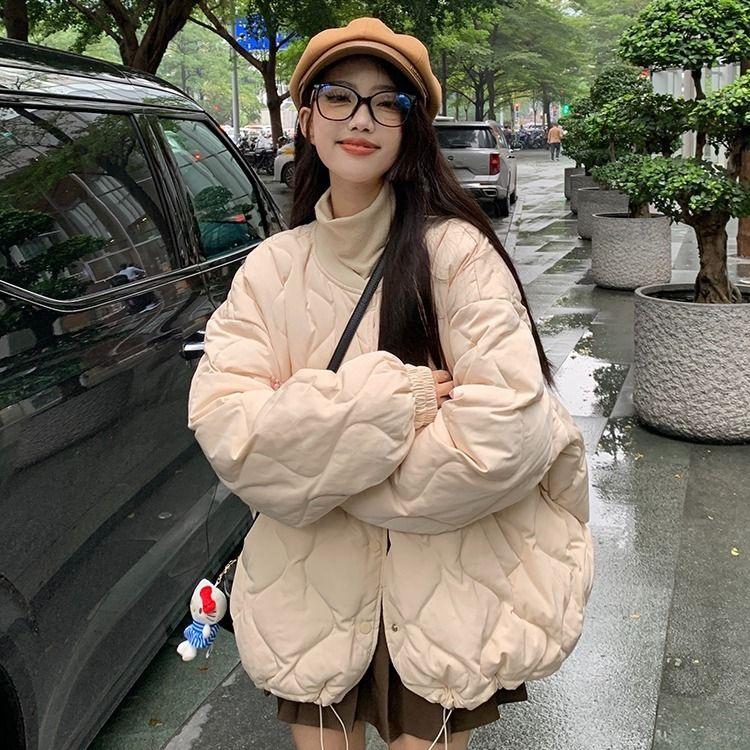 

Ленивый Ветер Бриллиантовая Пуховая Хлопковая Куртка Женская Зимняя Новая Хлопковая Куртка Женское Пальто XL