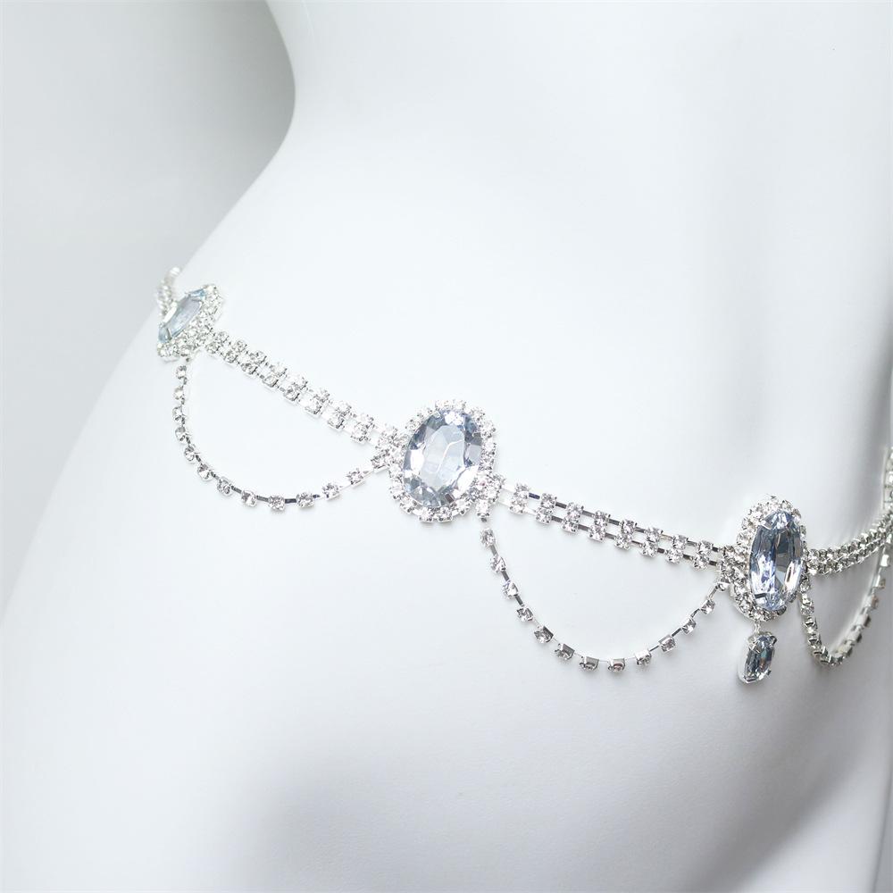 European And American Fashion Body Chain Waist Chain, Exaggerated Women'S Super Flash Sexy Wear Jewelry Accessories