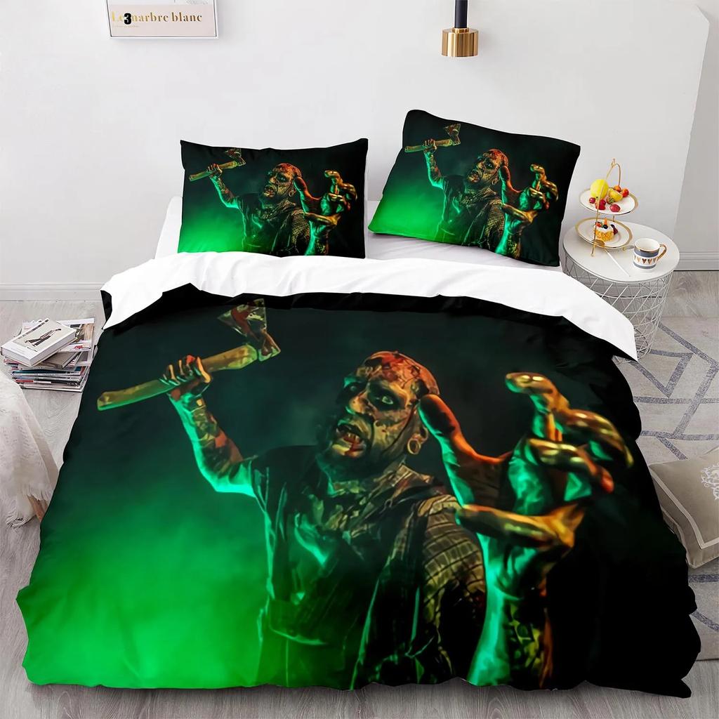 The Living Dead Bedding Collection Single Twin Full Queen King Size Zombie Bed Collection Aldult Kid Bedroom Duvetcover Collections 3D Anime 016
