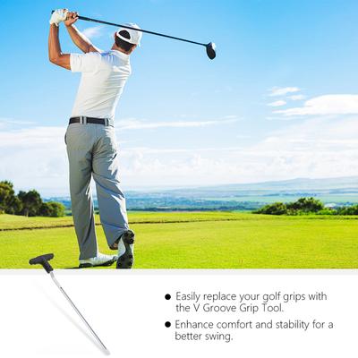 Golf Grip Remover Gripping Tool Golf Grip Remover Saver Tools V-Groove Grip Remover Saver Tool Golf Grip Removal Tool