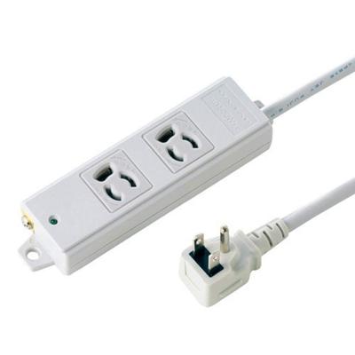 Construction Site Tap, 3-Pin, 2 Outlets, L-Shaped Plug with Magnet, 1m, TAP-K2L-1