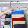 Multilayer Stainless Steel Magic Pants Hangers Space Savers Storage Rack for Hanging Jeans Scarf