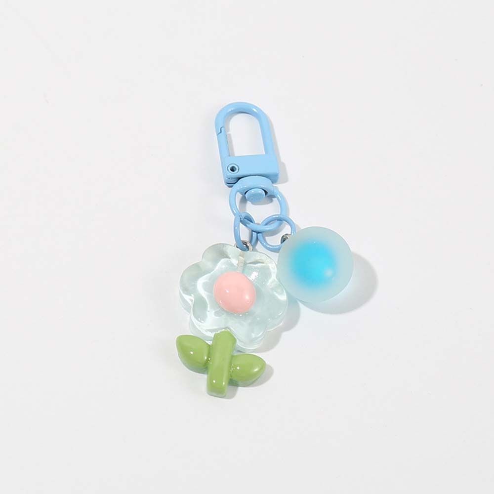 Backpack Charms Acrylic Flower Key Chain Korean Style Cartoon Key Buckle  Children
