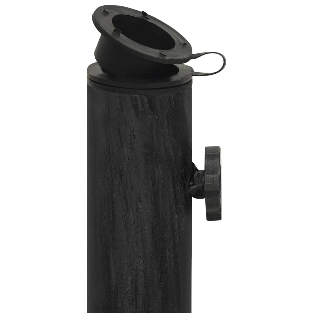 Vidaxl Podstawa Pod Parasol, Czarna, 44X44X32 Cm, Żeliwo